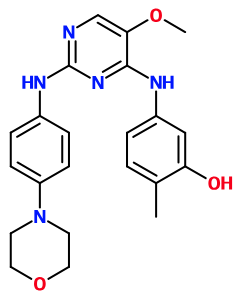 (image for) MC085489 5-[5-Methoxy-2-(4-morpholin-4-yl-phenylamino)-pyrimidin-4-ylamino]-2-methyl-phenol